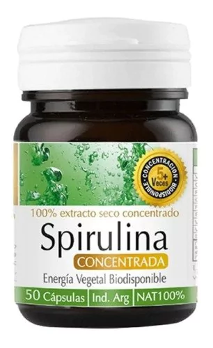 Natier Spirulina Concentrada Energía Vegetal 50 Caps