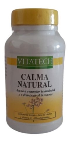 Calma Natural Vitatech Vitamina B1 20 Comprimidos