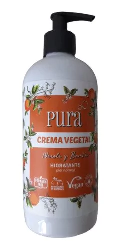 Crema Vegetal Neroli Y Bamboo Apto Vegano Pura 500ml