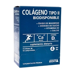 Colágeno Tipo II Biodisponible Biofit Articulacion Dolor 150 Compr