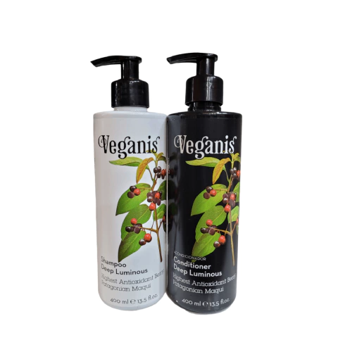 Shampoo+ Acondicionador Veganis Iluminación profunda 400ml c/u