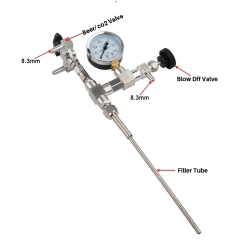 Imagen de Llenadora de acero con manómetro kit 1