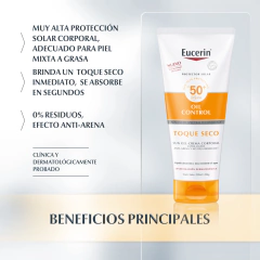 Eucerin Oil Control Corporal SPF 50 Toque Seco Gel-Crema - 200 ml en internet