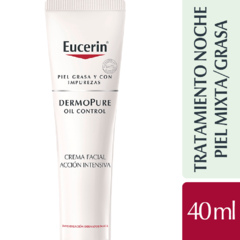 Eucerin DermoPure Oil Control Crema Facial Accion Intensiva Noche - 40 ml