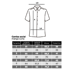 Camisa Manga Curta Branca maquinetada - loja online