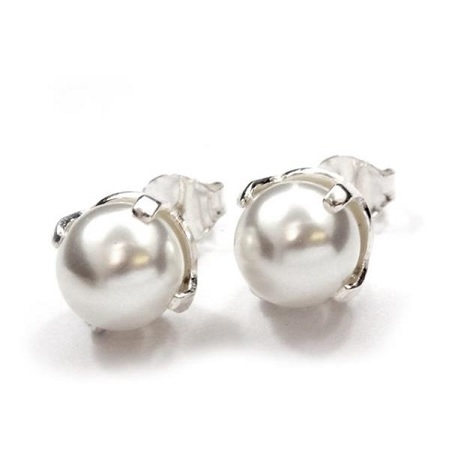 Perlas Blancas Engarzadas Abalorios Accesorios