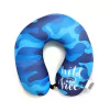Almohada Cuello Cervical Viaje - Camuflado Azul