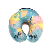 Almohada Cuello De Viaje Inteligente Viscoelástica Con Funda - Mapa New