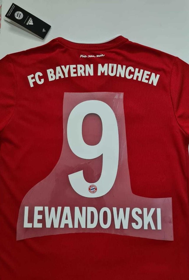 Kit Personalização Camisa Bayern De Munique Nome E Número Lewandowski 9
