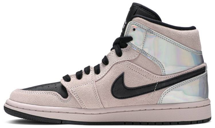 tênis nike air jordan 1 mid feminino iridescente