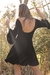 Vestido Lina Velvet Negro - comprar online