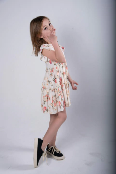 VESTIDO ANA FLOREADO NATURAL en internet