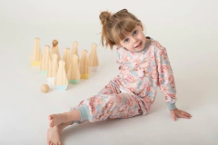 PIJAMA ROSAS INGLESAS - Papaya Bebé