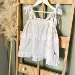 TOP VESTIDO ROMA BLANCO