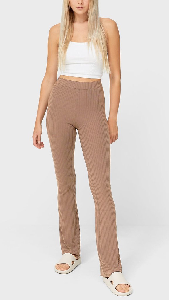 SWETPANT FLARE RIB CAFE CLARO - Comprar en Regius