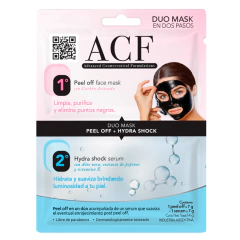 Mascara Facial Duo - Peel Off + Serum - Acf Limpia e Hidrata