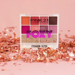 Paleta 10 Sombras + Glitter- Foxy Palette- Pink 21 Original -Modelo 1 en internet