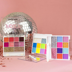 Paleta 10 Sombras + Glitter- Foxy Palette- Pink 21 Original -Modelo 1 - Glowee Argentina - Tu Tienda Online de Maquillaje