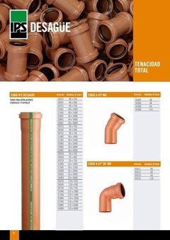 IPS TUBO DESAGÜE 50mm x 1 MTS (Desagüe Cloacal) - tienda online