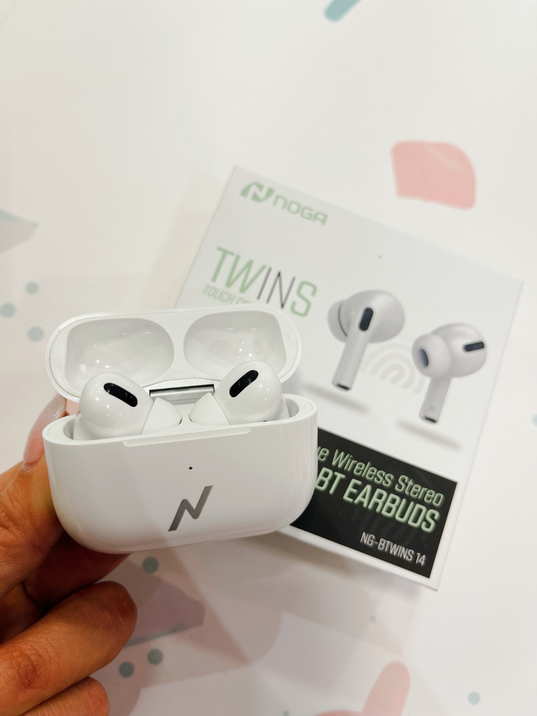 AURICULARES TWINS 14 NOGA WHITE - Amo Mi Celu
