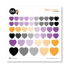Stickers - Paleta de corazones - tienda online
