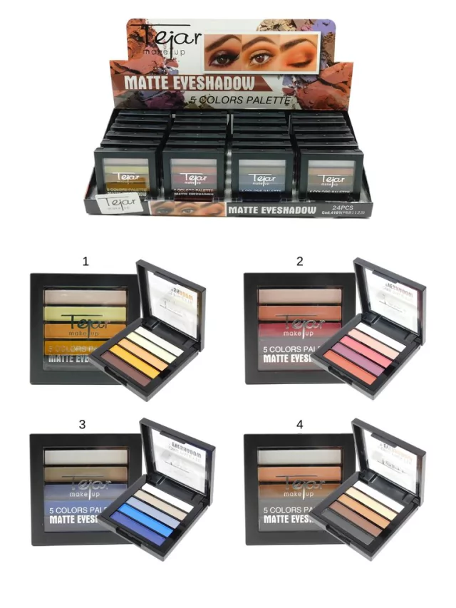 Paleta de Sombras para Ojos 5 Color Matte Tejar