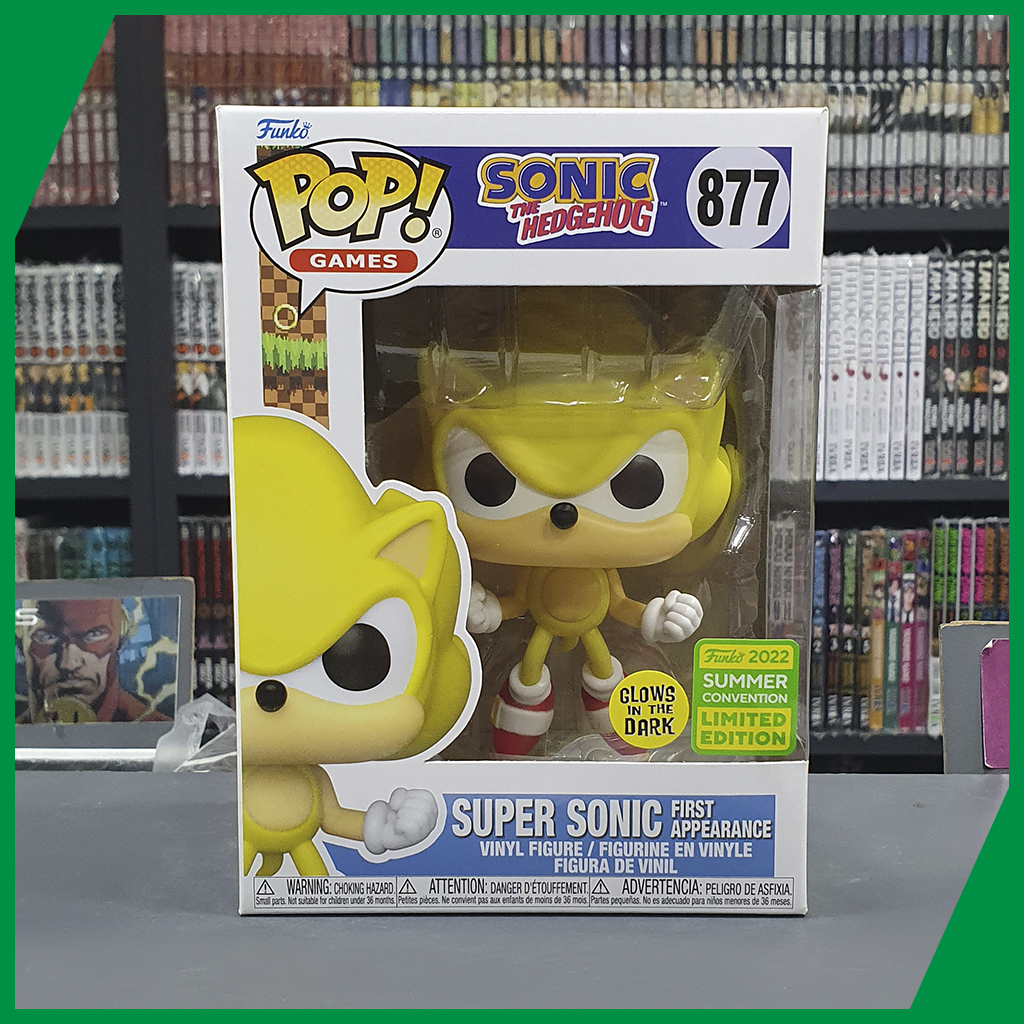 Funko Pop Games Sonic The Hedgehog - Super Sonic First Appearance 877 (sdcc  2022) (glows In The Dark)