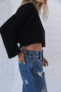 Sweater Gardenia - Negro - comprar online