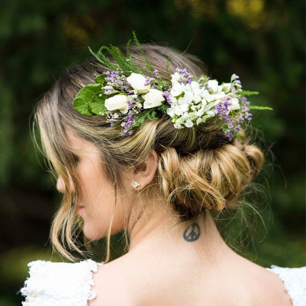Tocados con flores naturales - The Wedding Shop