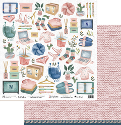 Kit de Folhas para Scrapbook - My Memories Crafts - Coleção My Home - 6 unidades - comprar online