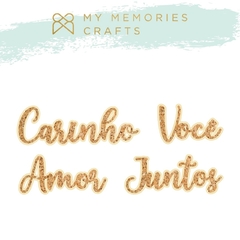Palavras de Chipboard e Cortiça - My Memories Crafts - Coleção My Love - MMCMLV-14