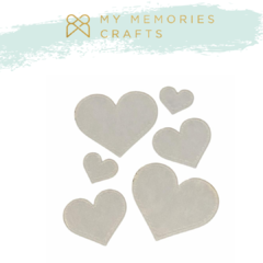 Corações Adesivados - Coleção My Memories - MMCMM2-12