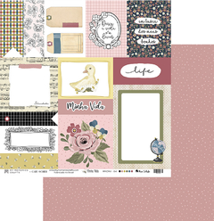 Kit de Folhas para Scrapbook - My Memories Crafts - Coleção Minha Vida Coleção + Minha Vida Básica - loja online