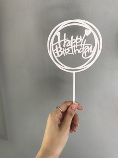 Topper torta Happy Birthday 2 en internet