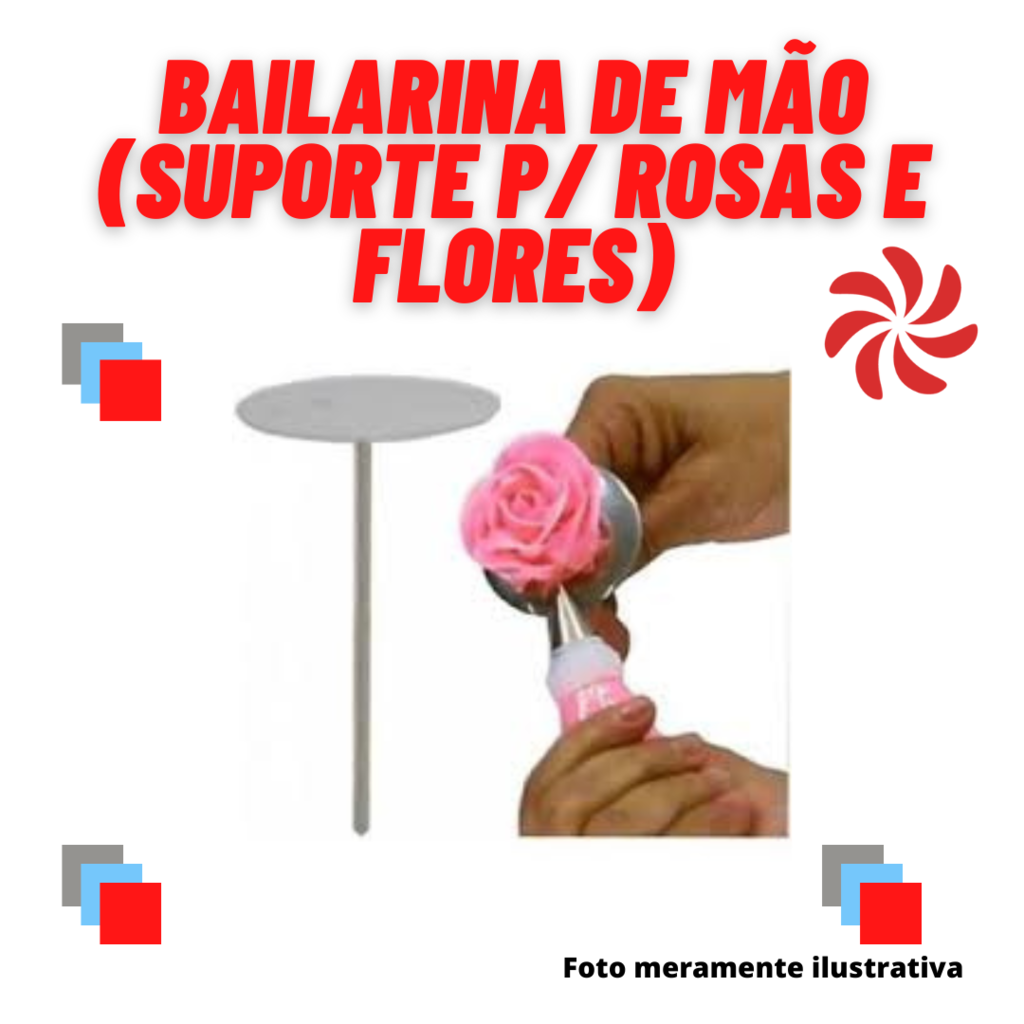 BAILARINA DE MÃO (SUPORTE P/ ROSAS E FLORES) - INOX