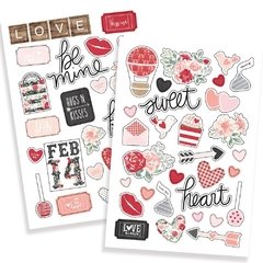 Kissing Booth Puffy Stickers 4"X6" 2/Pkg