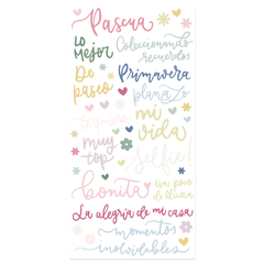 Pegatinas Palabras Puffy Pétalos Mintopia - comprar online