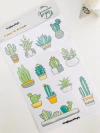 Stickers Cactus Construyendo Bujos