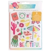 Sunshine & Good Times Sticker Book x162 Icons & Phrases W/Holographic Foil Amy Tangerine