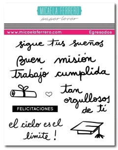 Kit de Sellos EGRESADOS Micaela Ferrero