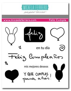 Kit de Sellos FELIZ CUMPLE Micaela Ferrero