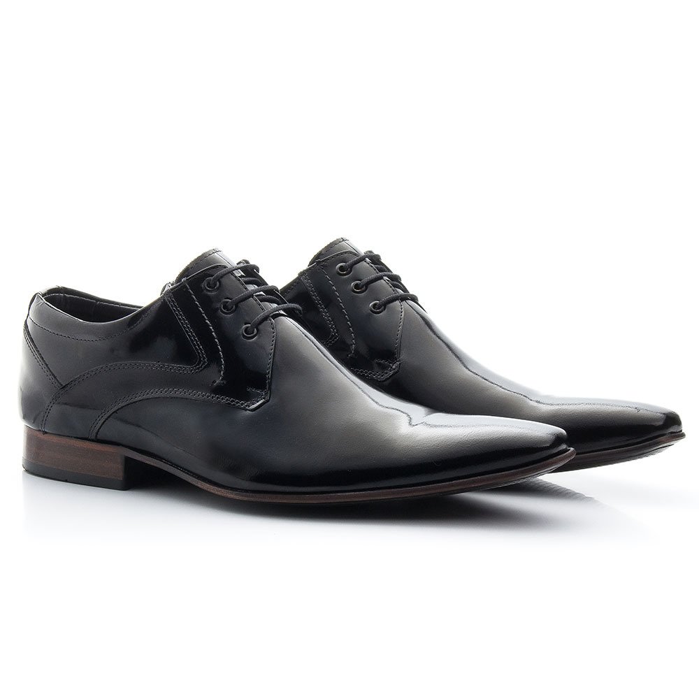 Sapato Masculino de Amarrar Preto