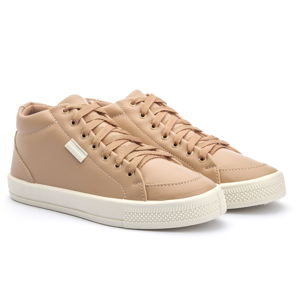 TÊNIS BOTINHA FEMININO CASUAL ROSÊ