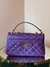 Bolsa Couro Purple Ouro Midi - comprar online
