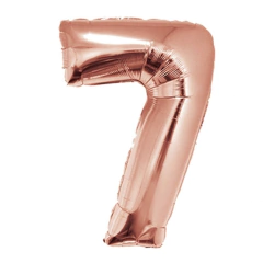 GLOBO NUMERO METALIZADO 16 PULGADAS ROSE GOLD X UNIDAD PA18-FME-RG-16 - comprar online