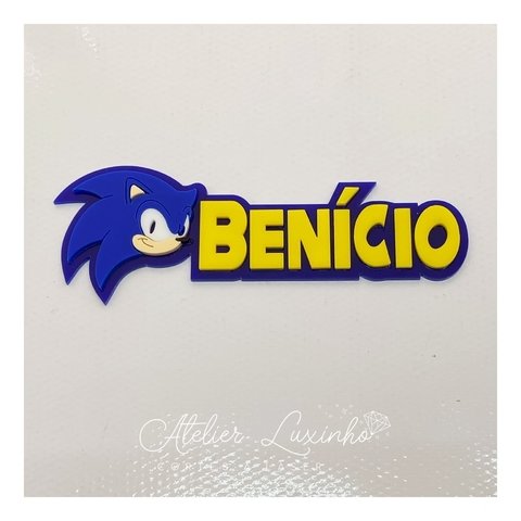 Aplique Personagem Sonic Pct