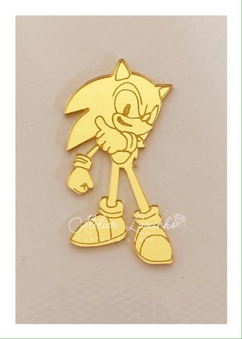 Sonic Personagens – Aplique Acrílico Colorido