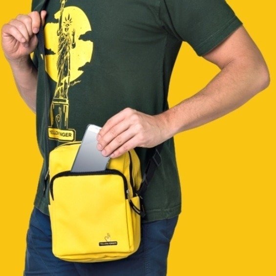 Shoulder Bag Yellow Finger Dark Head Shop Online