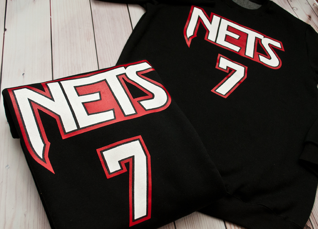 Buzo Frizado Brooklyn Nets Negro #7
