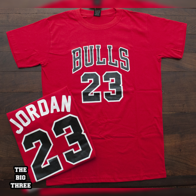 Remera Chicago Bulls MJ 23 Roja - Camisetas Para Todos
